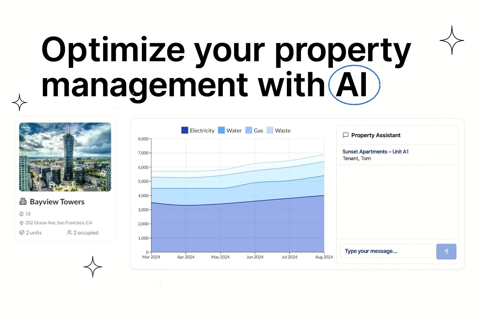 AI-powered property management dashboard
